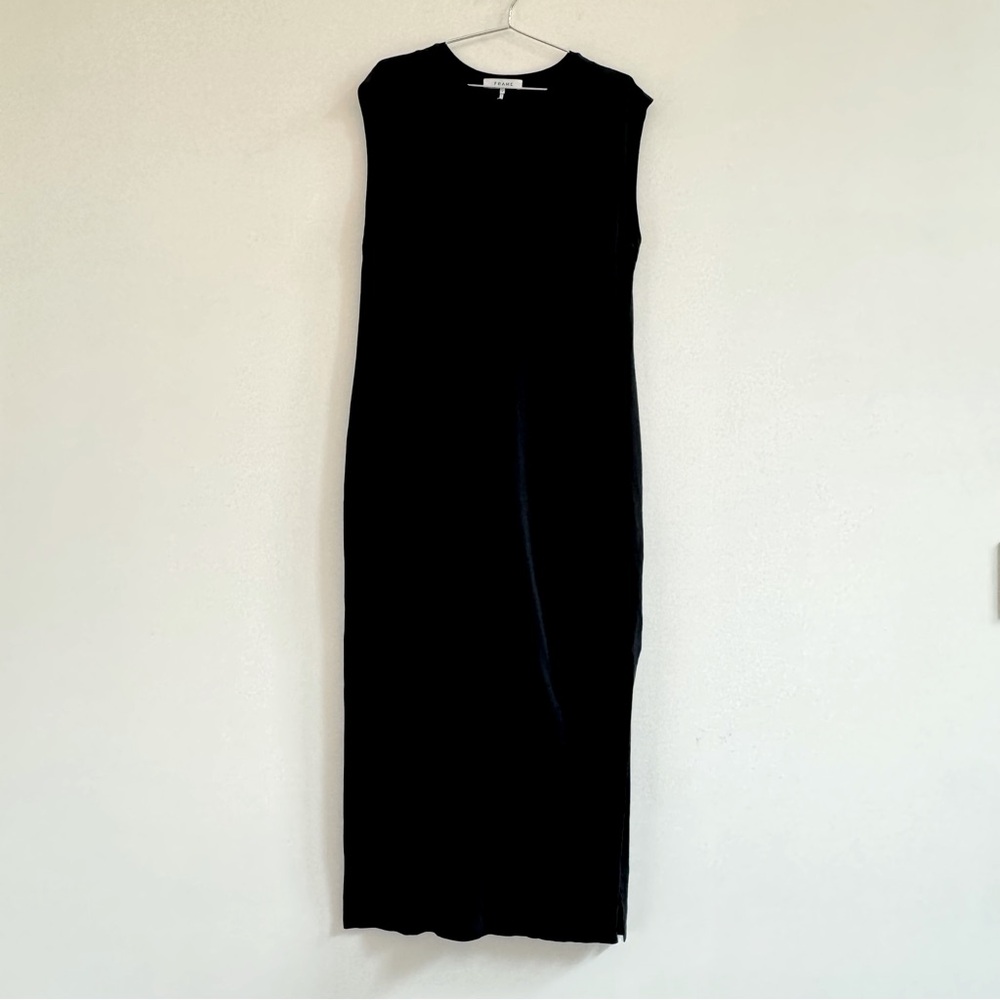 Frame Denim Black Sleeveless Dress